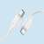 Joyroom S-CC060A9 Kabel USB-C do USB-C 60W szybkie ładowanie i przesył danych, biały, 1 metr