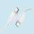 Joyroom S-CC060A9 Kabel USB-C do USB-C 60W szybkie ładowanie i przesył danych, biały, 1 metr