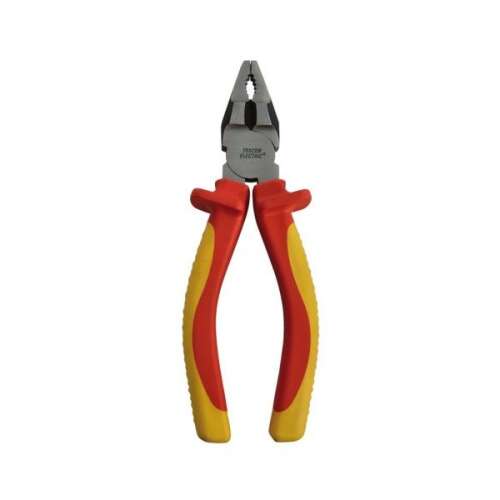 Tracon KF-1000 szigetelt kombinált fogó sárga-piros nyéllel