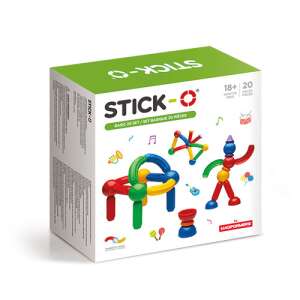 Joc cu magneti Stick-O, Set de baza cu 20 piese 57932778 Jucării de construcții magnetice