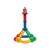 Stick-O magnetic building toy, tower built with colorful pieces