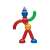 Stick-O magnetic building toy, example of a structure built with the pieces