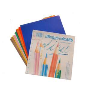 Balenie 10 farebných papierových listov na vystrihovanie, 14x14 cm, vhodné pre žiakov základnej školy - ICO