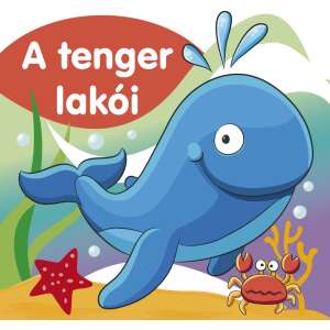 A tenger lakói pancsolókönyv, bálna, tengericsillag és rák képpel - Pancsolókönyv
