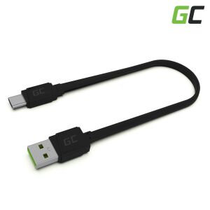 Green Cell GCmatte USB-C to USB Cable, 25cm, Black - Computers and Accessory