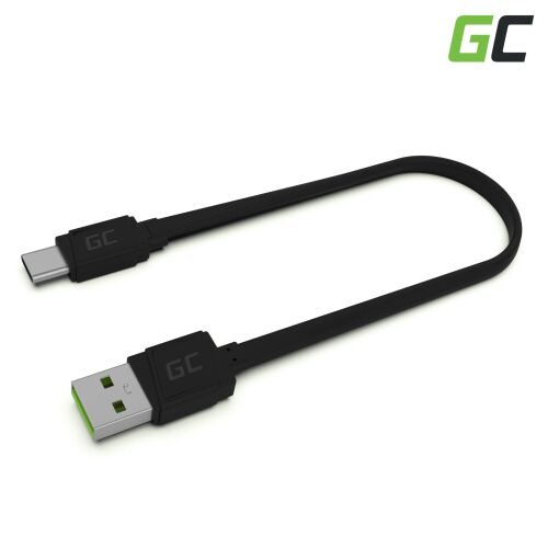 Green Cell GCmatte USB-C to USB Cable, 25cm, Black