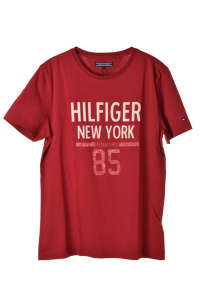 Tommy Hilfiger férfi Póló - Feliratos #vörös 31410330 Tommy Hilfiger