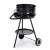 ModernHOME charcoal grill with wheels, black, side view