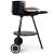ModernHOME charcoal grill with wheels, black, side view