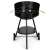 ModernHOME charcoal grill with wheels, black, front view