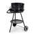 ModernHOME charcoal grill with wheels, black, side view