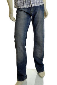 S.Oliver férfi kék koptatott farmernadrág - S.Oliver