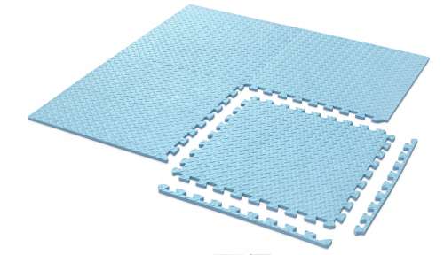 Aga nagyméretű prémium Szivacs Puzzle 4db #kék