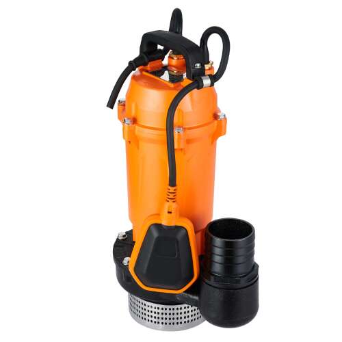 Потапяема помпа Acquaer QDX15-10-0.75LA, 0.75KW/1HP, 65mm връзка, 500L/min дебит, 12m височина на повдигане, 5m дълбочина на потапяне, 10m кабел, оранжев, черен