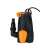 Acquaer AKS-400PW Tauchpumpe für Abwasser, schwarz und orange, mit Schwimmerschalter