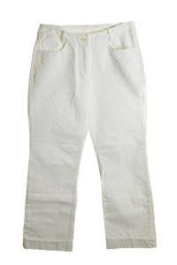 S.Oliver fehér női nadrág, kényelmes, laza, térdhosszú - S.Oliver