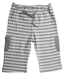 Fiú Szabadidő nadrág - Csíkos #szürke 31419614 Gyerek nadrág, leggings