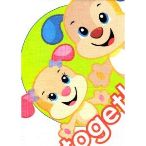 Fisher-Price Textil Pelenka - Kiskutyás - 70x70 cm 113754623 - Textil pelenka