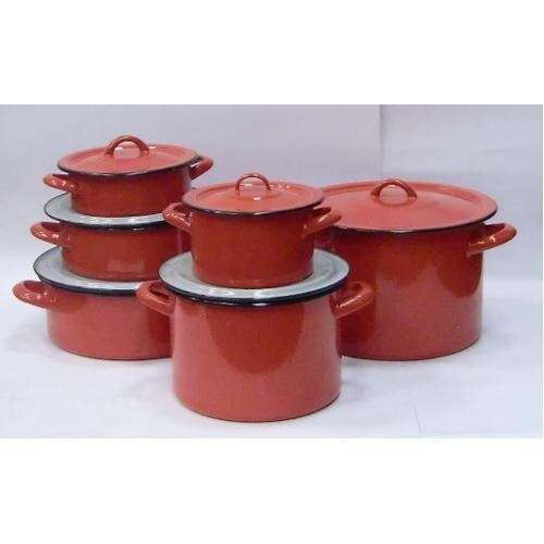 Bonyhádi (EMA-LION) Kicsi piros edényszett 40931442