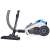 Blaupunkt VCC301 bagless vacuum cleaner, white and blue, with a silver telescopic tube and a black floor nozzle