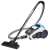 Blaupunkt VCC301 bagless vacuum cleaner, white and blue, with a silver telescopic tube and a black floor nozzle