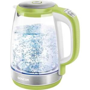 Sencor SWK 2197GG electric kettle, green and gray, 2.0L capacity, 2200W power, with temperature control and keep warm function - Sencor
