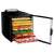 Sencor SFD 7000BK Food Dehydrator, black, open door, 10 trays, with food