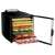 Sencor SFD 7000BK Food Dehydrator, black, open door, 10 trays, with food