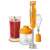 Sencor SHB 4463OR Hand Blender Set, orange and grey, with blender, chopper, and whisk