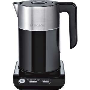 Bosch TWK8613P black and silver electric kettle with temperature control - Kitchen & dining