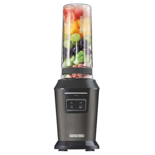Blender Sencor SBL 7178BK z owocami i warzywami w blenderze