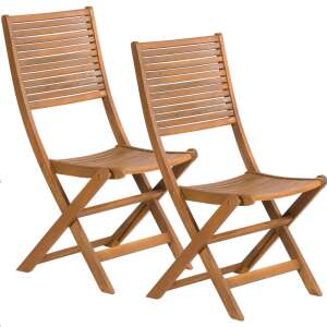 Fieldmann Garden Chair Set de 2 scaune de grădină #brown 94201465 Scaune de grădină