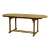 Fieldmann extendable oval garden table, brown, showing the table in its extended position