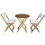 Fieldmann folding balcony set: table and two chairs