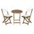 Fieldmann folding balcony set: table and two chairs
