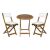 Fieldmann folding balcony set: table and two chairs