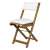 Fieldmann balcony chair with white cushion, brown