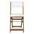 Fieldmann balcony chair with white cushion, brown