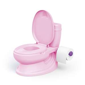 Dolu rózsaszín oktató bili WC - hangokkal - D7252 31422306 Bilik - Lehajtható fedél