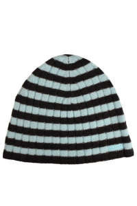 Gant women's striped beanie in blue and brown - Women's Hat