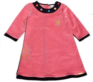 OSHKOSH rózsaszín-fekete lány kordbársony ruha – 104 31422918 Kislány ruha