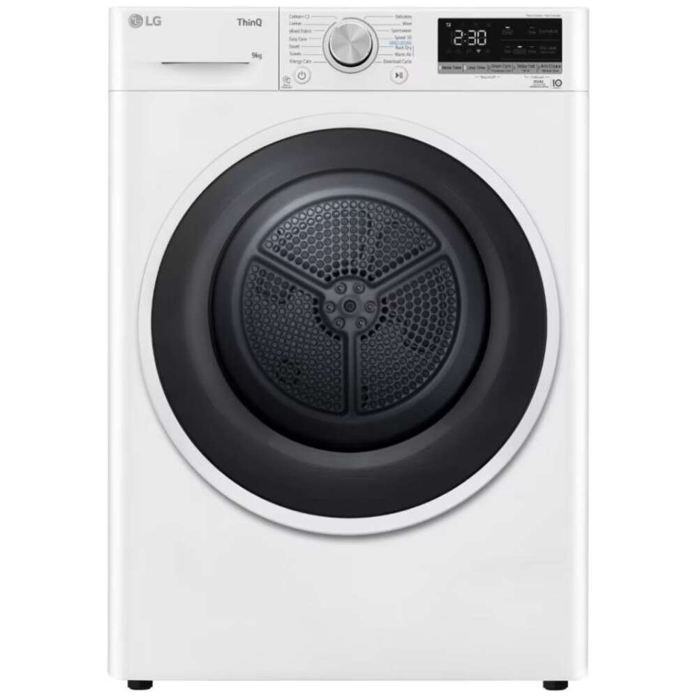 LG RH90V5AV6N Hőszivattyús szárítógép, 9 kg, 14 program, Eco Hybr...