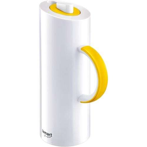 Lamart LT4002 műanyag Termosz üvegbetéttel 1000 ml #fehér-sárga 40933756