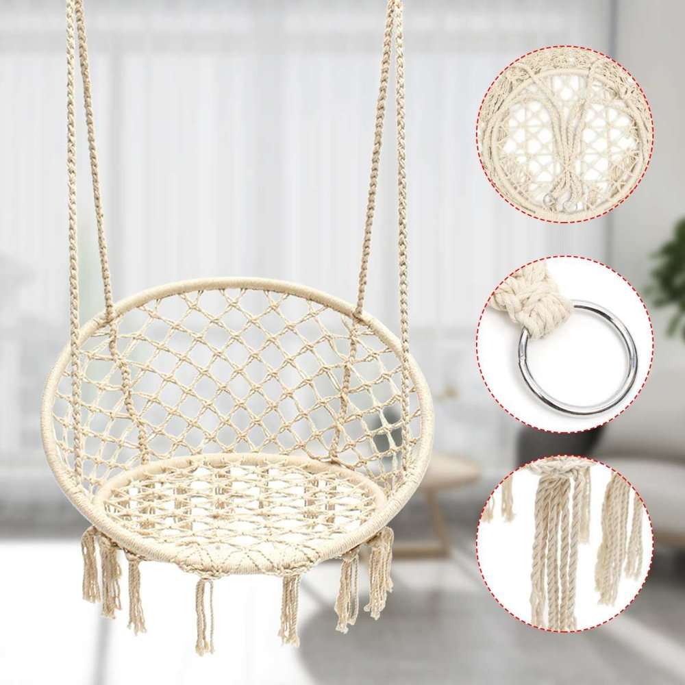 Funfit Garden makramé Függőszék - bézs