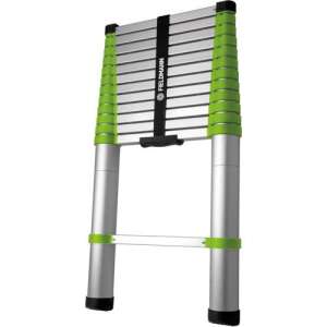 Fieldmann FZZ 4002 telescopic aluminum ladder, closed position - Ladder and Step Stool