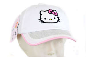 Șapcă de baseball Hello Kitty albă pentru fete - Hello Kitty