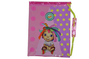 Rosie baba rózsaszín-lila tornazsák, tornazsák gyerekeknek, iskolatáska, sporttáska - Tornazsák