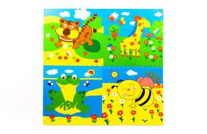 DECO Play nagyméretű Szivacs puzzle 4db - Állatok