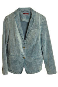 S.Oliver blue velvet blazer for women - Fashion & Clothing