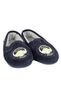 Okaidi fiú sötétkék szobacipő holdzene mintával - Puhatalpú cipő, kocsicipő